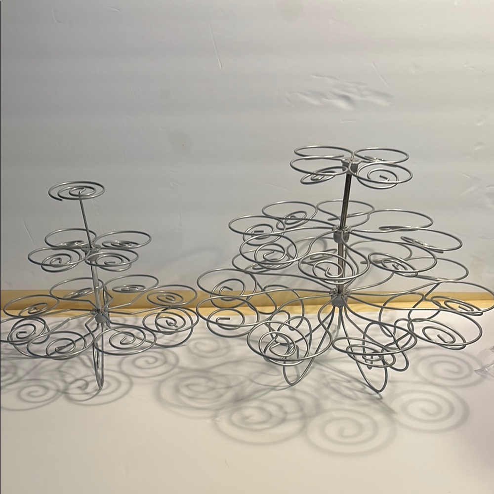 Silver Wire Cupcake muffin Stand Set